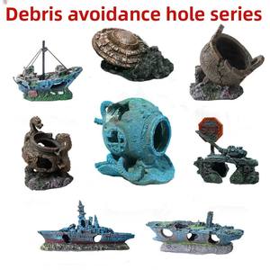 Decoraciones de Resina para Acuarios: Naufragio de Avión, Barco o Submarino, Adornos Ecológicos para Paisajismo de Peceras que Crean Emoción - Product Image 5