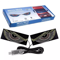 Écran d'affichage à matrice de pixels LED flexible RGB USB, lumières pour pare-brise de voiture, yeux de démon pour voiture, camion, tout-terrain, SUV