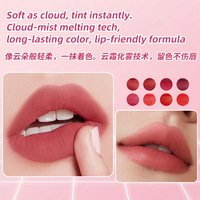 Maquillage en marque privée, crème à lèvres veloutée longue tenue, vente en gros, imperméable, végan, mat, haute pigmentation, gloss à lèvres