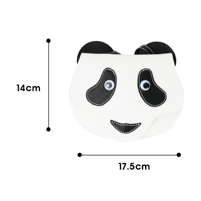 Custom Logo Mini Sling Shoulder Bags for Girls Lovely Panda Kids Crossbody Bag with Cover Closure Type