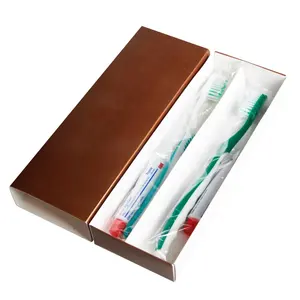Luxury Disposable Dental Kit Hotel Used Toothbrush and Toothpaste