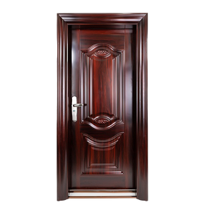 中国装甲钢金属门一半设计房屋外前门安全门 - Product Image 6