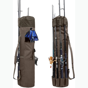 Free sample <b>Fishing</b> Pole Bag,Durable Folding Oxford Fabric <b>Fishing</b> <b>Tackle</b> Carry Case Bag Multifunction Large Capacity - Product Image 6