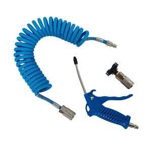 Kit de pistolet à air comprimé robuste avec tuyau spiralé en PU pour le nettoyage des cabines de camions et des équipements - Product Image 3
