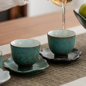 Sottobicchieri in Ceramica Minimalista Moderni Prodotti in Fabbrica, Tappetini per Tazze <span class=keywords><strong>da</strong></span> Tè Ruyao, Accessori Termoisolanti per Set <span class=keywords><strong>da</strong></span> Tè Kung Fu - Product Image 4