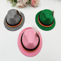 Sombrero de Vaquero Occidental con Diseño de Dibujos Animados del Festival de la Cerveza Alemán en México, Mini Sombrero para Mascotas, Protección Solar, Accesorios para Mascotas