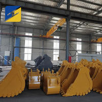Harga Grosir Pabrik Excavator Attachment Har-dox500 Heavy Duty Rock Bucket Grab Auger Construction Rakes Machinery