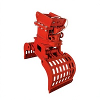 Grappin hydraulique universel SLN pour excavatrice 5-8 tonnes, outil de préhension à ouverture flexible, construction robuste, grappin forestier multi-scènes