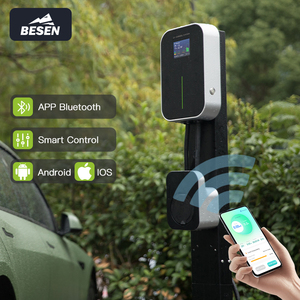 Estación de Carga para Vehículos Eléctricos BESEN de 11 kW Tipo 2 16A Trifásica con Control por Aplicación, <span class=keywords><strong>Cargador</strong></span> EV de Nivel 2 Rápido con Cable de 5 Metros - Product Image 2