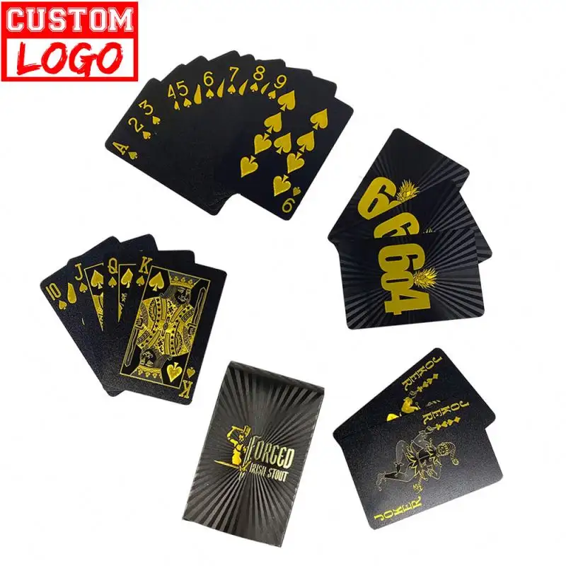 High Quality Promotion Gifts Custom Gold Poker Cards