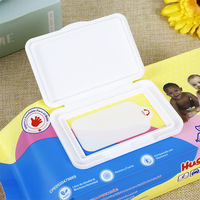 Sachets à rabat pour lingettes humides fournis par le fabricant, emballage souple à fermeture centrale pour lingettes bébé, lingettes nettoyantes, savon liquide, sac en EVA avec logo UV