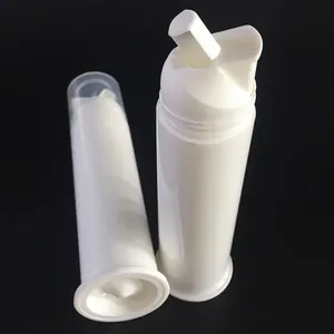 Produto quente recarregável dentífrico plástico airless bomba garrafa, recipiente vazio dentífrico, frasco dentífrico