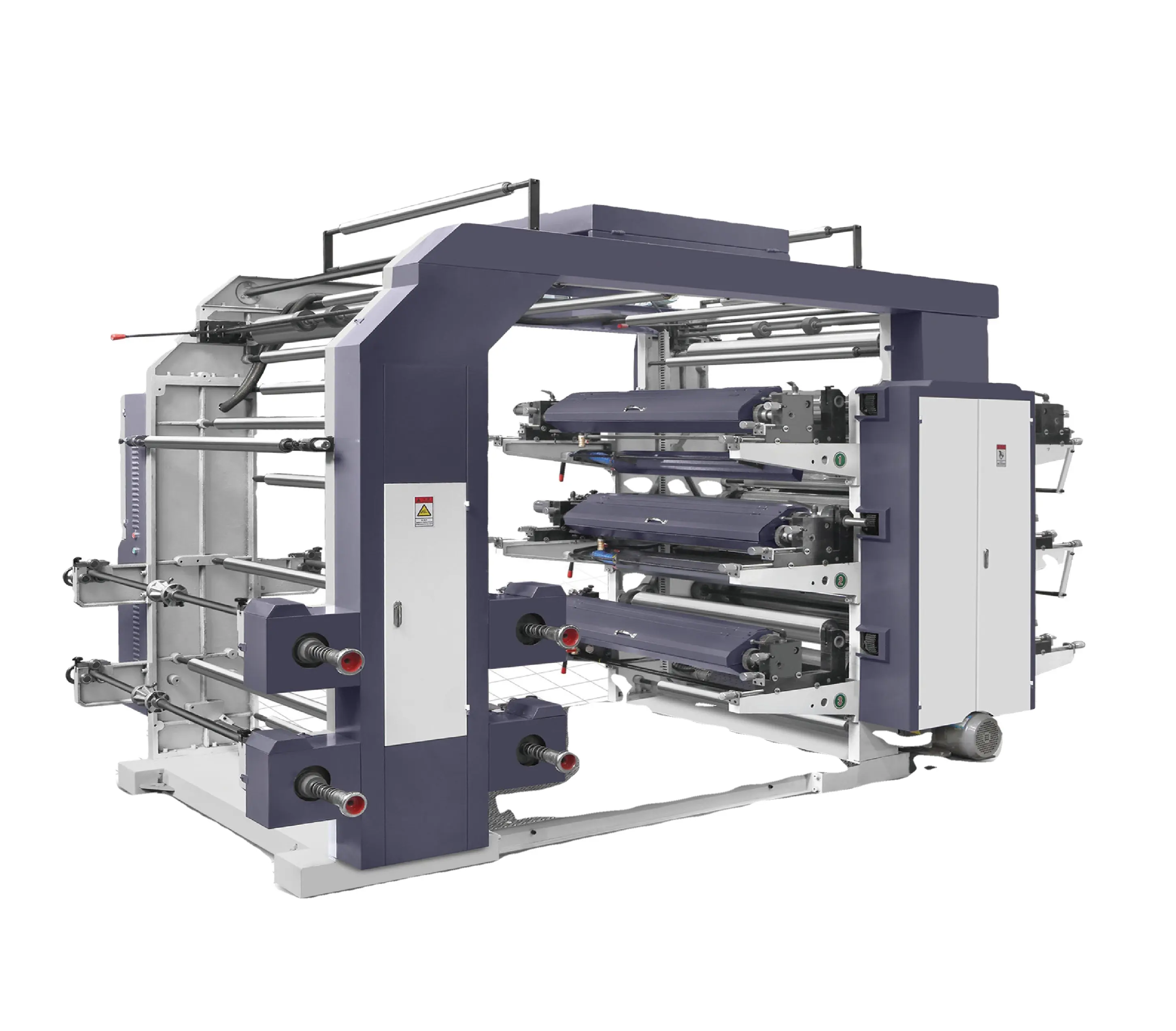 ความเร็วสูงประเภทสะพานม้วนม้วน Flexo Printing Machine