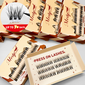 <span class=keywords><strong>Pestañas</strong></span> Postizas Cortas Naturales de 8-10 mm, Curvatura C, Hipoalergénicas, Hechas a Mano con Pelo Sintético para Ojos Sensibles, Uso Diario, Oficina, Casual - Product Image 5