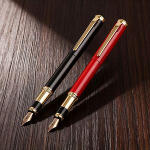 High-quality Black and Red Business Metal Fountain <b>Pen</b> with logo Luxury Writing Diameter 0.5mm Custom <b>Pen</b> for Corporate Gifts - Product Image 3