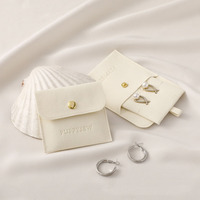 Schmuckbeutel mit Einlage Luxuriöse Mikrofaser-Schmuckverpackung Geschenktasche für Halsketten, Ringe und Ohrringe