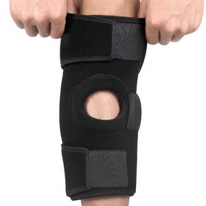 Rodillera Flexible de Neopreno con Diseño de Rótula Abierta, 3 Correas, Almohadilla de Gel de Silicona, Protección Profesional para Deportes - Product Image 2