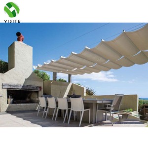Auvents rétractables en tissu imperméable, voiles <span class=keywords><strong>d</strong></span>'<span class=keywords><strong>ombrage</strong></span> rétractables, pergolas à toit rétractable - Product Image 2