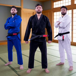 Kimono de Jiu-Jitsu Brésilien et Uniformes de Judo en Coton 100% Tissé Perlé 450 g/m² de Qualité Supérieure avec Logo Frontal Personnalisé - Product Image 3