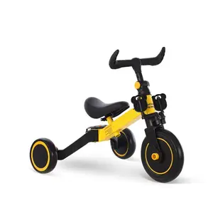 Bicicleta de equilibrio de 3 ruedas para niños, juguete de coche, pequeña, con pedal, triciclo