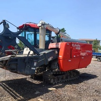Moissonneuse-batteuse Kubota d'occasion fiable, reconditionnée, en bon état, sur chenilles, pour la récolte du riz et du blé