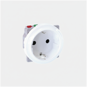 COMETE 2P + T Schuko Socket Couleur blanche Catégorie de produit pour fiches et prises - Product Image 1