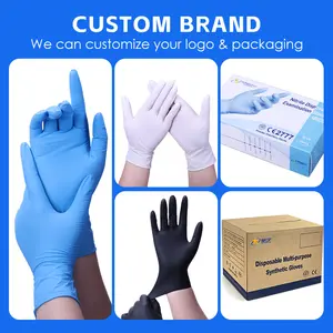 Xingyu tek kullanımlık nitril eldiven muayene kutusu tozsuz dövme endüstriyel eldiven siyah mavi nitril eldiven üreticisi