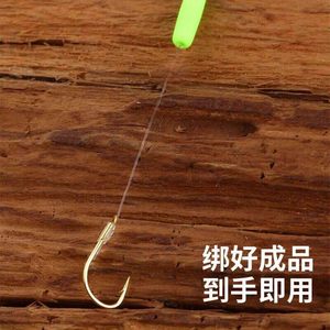 Crucian Carp Fishing Hook With Float 40cm Tied Line Ready To Use - Product Image 1