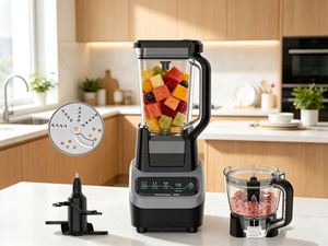 Blender électrique Ninjia, puissant <span class=keywords><strong>mixeur</strong></span> de cuisine, configuration 4 en 1, plus puissant pour la pilée de glace, blender commercial - Product Image 1