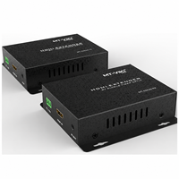 Extenseur optique HDMI 20 km avec boîtier métallique, audio indépendant et transmission EDID pour la sécurité et l'affichage numérique
