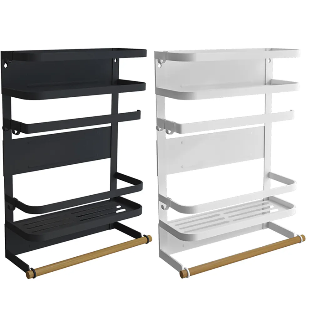 Metal Home Storage & Organization 2 Layers Refrigerator Shelf Kitchen Storage Holders & Racks