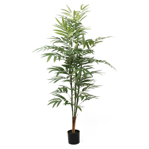 7 pieds de haut 210CM 3 troncs 80 feuillage géant <span class=keywords><strong>faux</strong></span> <span class=keywords><strong>bambou</strong></span> multiduplex artificiel fougère <span class=keywords><strong>haie</strong></span> <span class=keywords><strong>bambou</strong></span> plante pour décoration de jardin - Product Image 3
