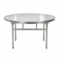 Banc de travail en acier inoxydable robuste et personnalisable, résistant à la corrosion, avec pieds réglables en hauteur, finition mate brossée, autoportant