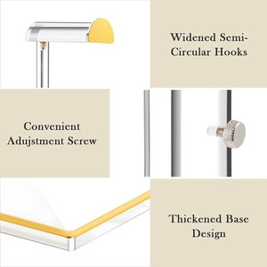 Sang trọng tùy chỉnh <span class=keywords><strong>Acrylic</strong></span> hiển thị đứng cho túi xách có thể điều chỉnh PURSE Rack cho nhà cửa hàng tủ quần áo Boutique truy cập - Product Image 4