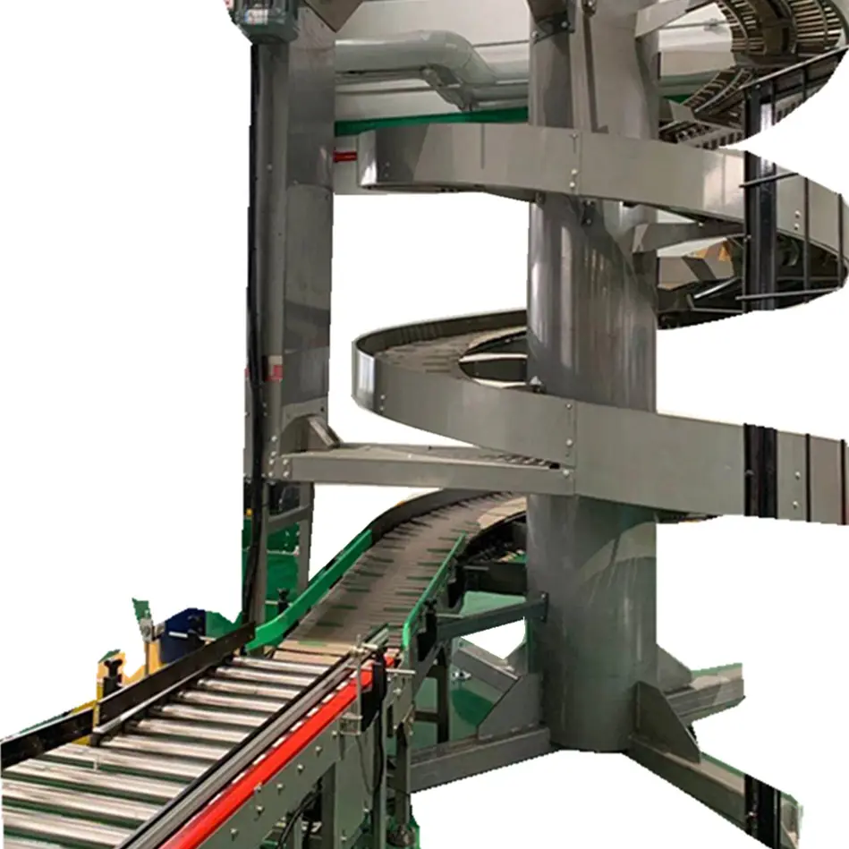 Fornitore di fabbricazione trasportatore industriale a spirale di sollevamento pesante trasportatore elevatore verticale motorizzato