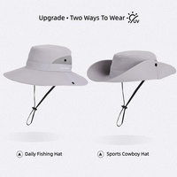 Chapeau de pêche d'été en gros, protection solaire de haute qualité, à la mode, avec large bord assorti, pour la randonnée, la pêche et les activités de plein air, en stock