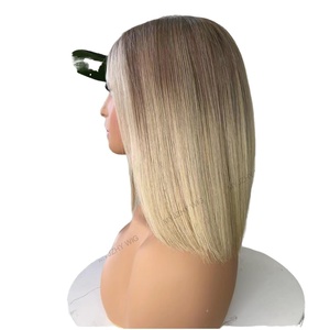 100% cabello humano RUSO EUROPEO alineado con cutícula cruda rubio platino 613 cierre frontal de encaje 13x6 4x4 5x5 pelucas de encaje transparente - Product Image 1