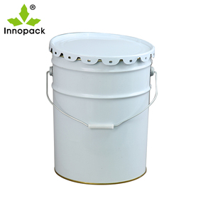 Cubo de embalaje de cubo de 5 galones de metal con logotipo personalizado con tapa Material de estaño compatible con impresión personalizada - Product Image 6