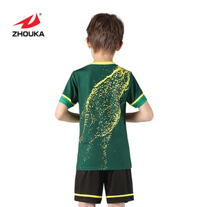 2019 hot sale クイックドライソフト fabric children soccer jersey wear design football team sports for kids - Product Image 2