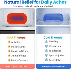 Reusable Injury Ice Pack Hot/Cold Therapy Gel Pack Flexible Wrap <b>Eye</b> <b>Mask</b> 3-Piece Set for Joint Pain & Stress Relief - Product Image 2
