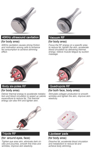 Appareil professionnel 6 en 1 triple <span class=keywords><strong>lipocavitation</strong></span> ultrasonique 40k Cavitation Kim 8 pour amincissement Lipolaser 4D - Product Image 5