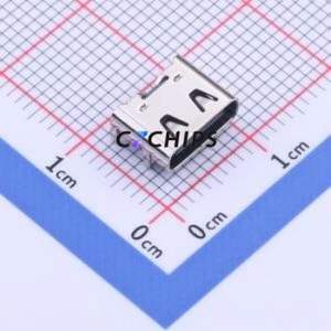 YTC-TC6S-231 USB <b>Connector</b> SMD <b>Connector</b> ( <b>Connector</b> Type: Type-C )( Gender: Female )( Mounting Type: Horizontal Mount ) - Product Image 1