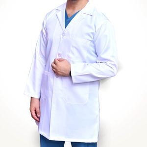 Bata de Laboratorio Médica Personalizada OEM para Hombre, Lona con Logotipo Personalizado, Múltiples Colores, Diseño Elegante de Manga Larga para Uso Hospitalario - Product Image 1