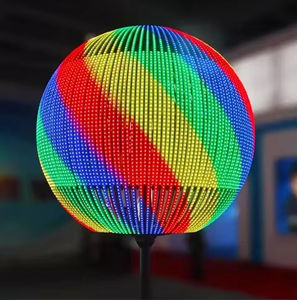 Écran LED sphérique en forme d'œuvre d'art P3.91 Diamètre 1m Luminosité 5000 Cd/m Garantie 1 an Étanche Personnalisable - Product Image 2