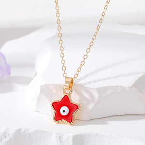 Collier <span class=keywords><strong>pentagramme</strong></span> de conception chaude FashionJewelry collier oeil <span class=keywords><strong>du</strong></span> <span class=keywords><strong>diable</strong></span> colliers oeil bleu turc émail multicolore - Product Image 6