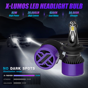 ไฟหน้า LED รุ่น X-7SEVEN 2026 ราคาโรงงาน 85W 20000LM 12V 6500K ใช้ได้กับรถยนต์ทั่วไป H1 H4 H7 9005 HB3 9006 HB4 9012 รับประกัน 2 ปี สว่างพิเศษ - Product Image 3