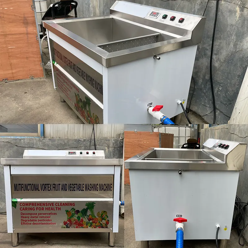 RUITAI Stainless steel industrial vegetable and fruit automatic air bubble washing vegetable machine