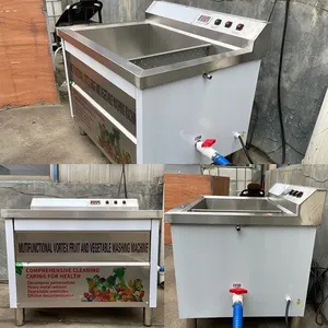 RUITAI Máquina industrial de aço inoxidável para lavar vegetais e frutas com bolhas de ar automática