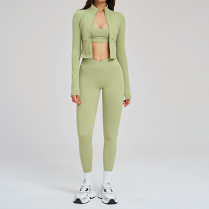 Nouvel Arrivage Ensemble de Yoga pour Femme, Sensation Seconde Peau, Séchage Rapide, Vêtements de Sport pour la Gym, Pilates et la Course, Effet Push-Up et Contrôle du Ventre - Product Image 5