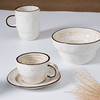 Tasses et mugs à café en céramique et porcelaine P&T Modern 200ml 400ml pour café expresso et latte, qualité professionnelle